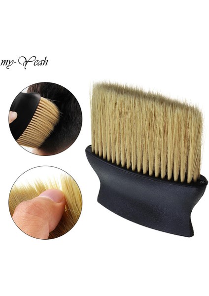Monja Yumuşak Saç Temizleme Fırçası Boyun Yüz Toz Kırık Tarak Kaldırmak Berber Saç Kesimi Tıraş Fırçası Saç Stili Aksesuarları (Yurt Dışından)