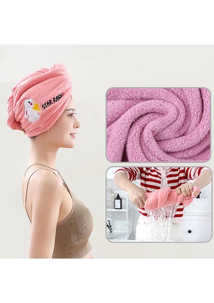 Kadın Mikrofiber Havlu Banyo Türban Saç Kurutma Için Moda Saç Havlusu Banyo Havluları Mikrofiber Havlu Hızlı Kuruyan Saç Havlusu (Yurt Dışından)