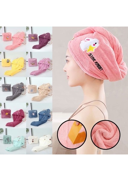 Kadın Mikrofiber Havlu Banyo Türban Saç Kurutma Için Moda Saç Havlusu Banyo Havluları Mikrofiber Havlu Hızlı Kuruyan Saç Havlusu (Yurt Dışından) fiyatları