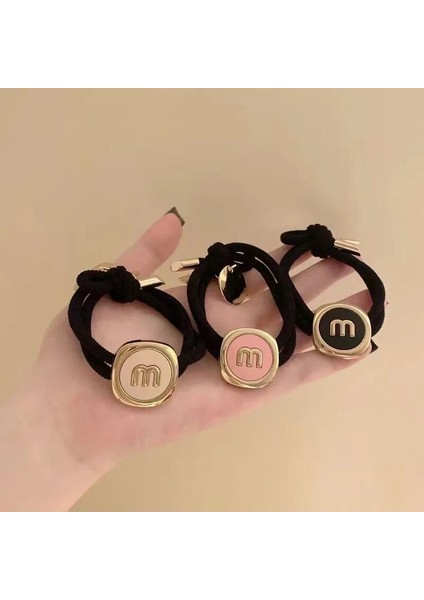 Harfi Ince Saç Halat Yüksek Elastik Çift Katmanlı Saç Aksesuarları At Kuyruğu Sabit Saç Süs Dairesel Metal Kolye Şapkalar (Yurt Dışından) modelleri