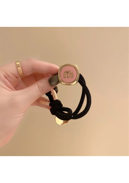 Harfi Ince Saç Halat Yüksek Elastik Çift Katmanlı Saç Aksesuarları At Kuyruğu Sabit Saç Süs Dairesel Metal Kolye Şapkalar (Yurt Dışından) indirimleri