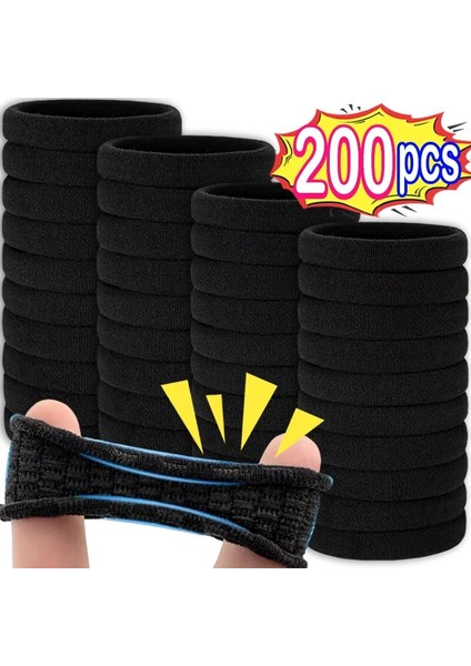 50/200 Adet Kadın Kız Karışık Renkler Saç Bantları Temel Saç Bağları Elastik Kafa Bandı Basit Saç Scrunchies Aksesuarları At Kuyruğu Tutucu (Yurt Dışından)