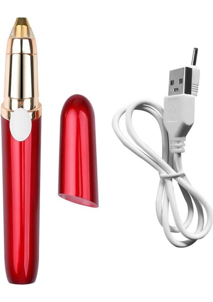 Elektrikli Kaş Düzeltici USB Şarj Edilebilir Göz Kaş Epilatör Mini Ruj Şekillendirici Tıraş Makinesi Ağrısız Jilet Kadın Yüz Saç Çıkarıcı (Yurt Dışından)