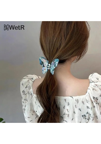 Akrilik Kelebek Saç Pençe Klip Büyük Renkli Kelebek Çene Klip Dekoratif Saç Çene Tokası Kadın Aksesuarları Için (Yurt Dışından) fırsatları