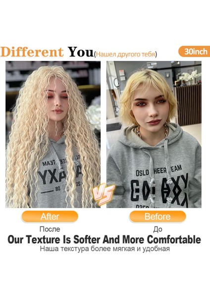 Derin Dalga Büküm Tığ Saç Tığ Örgü Ombre Örgü Saç Uzantıları Sentetik Afro Bukleler Kadınlar Için Düşük Sıcaklık Felek (Yurt Dışından) modelleri