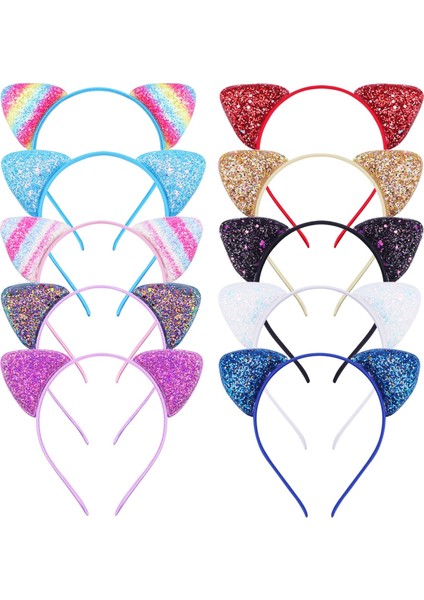 Kızlar ve Kadınlar Için Glitter Kedi Kulaklar Kafa Bandı Kitty Kafa Bandı Sparkly Saç Metal Çember Parlak Hairbands Saç Aksesuarları Günlük Için (Yurt Dışından) fiyatları