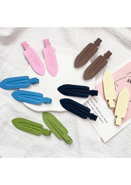 Adet/grup Düz Renk Mat Saç Tokası Kadın Kızlar Tokalar Ins Moda Traceless Yıkama Yüz Klip Şapkalar Kore Saç Aksesuarları (Yurt Dışından) fiyatları