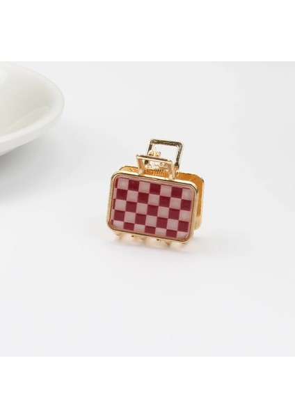 2022 Kore ve Japonya Yeni 3.5cm Dama Tahtası Hassas Kırık Saç Küçük Saç Kaşıma Geri Saç Aksesuarları Saç Tokası Kadınlar Için (Yurt Dışından) indirimleri