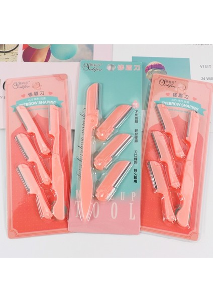 Takım Kaş Şekillendirici Pembe Yüz Kaş Düzeltici Kadın Bakım Tıraş Makinesi Şekillendirme Güvenli Jilet Yüz Saç Çıkarıcı Makas (Yurt Dışından) modelleri