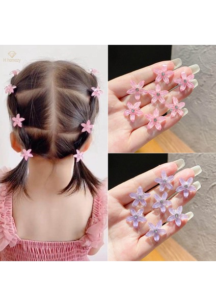 Sevimli Dekoratif Çocuk Düğün Örgü Makinesi Aksesuarları Için Saç Klipleri Klip, Beyaz (Yurt Dışından)