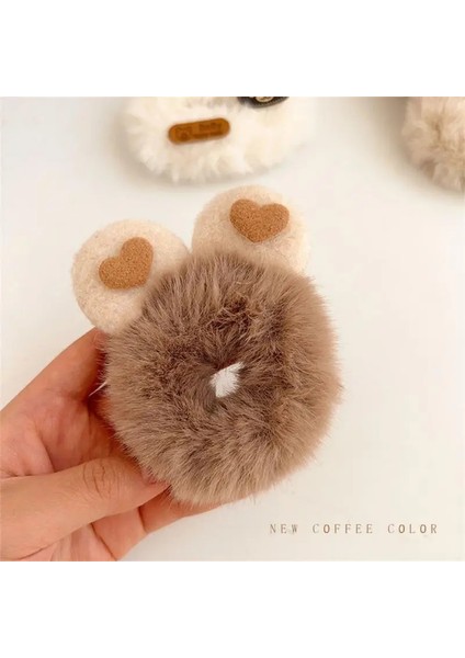 Peluş Tavşan Elastik Halat Hairband Sevimli Ayı Kız At Kuyruğu Saç Scrunchies Headdress Kadın Lastik Bant Aksesuarları (Yurt Dışından) fırsatları