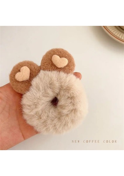 Peluş Tavşan Elastik Halat Hairband Sevimli Ayı Kız At Kuyruğu Saç Scrunchies Headdress Kadın Lastik Bant Aksesuarları (Yurt Dışından) indirimleri