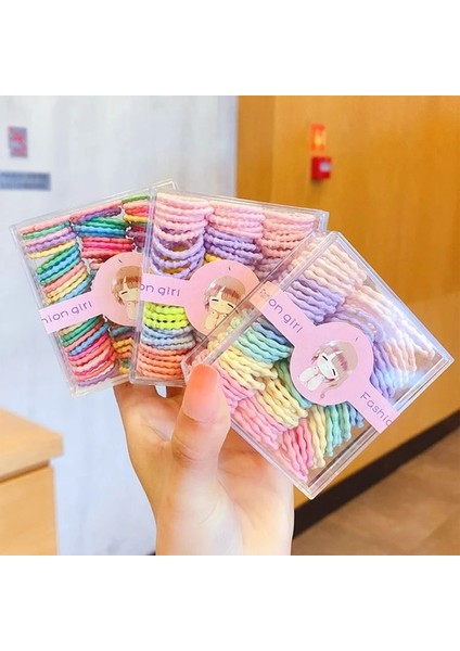 100 Adet Çocuk Sevimli Saç Bantları Güzel Renkli Saç Halat Bebek Kızlar Için Elastik Saç Bantları Kadın Lastik Bantlar Saç Aksesuarları (Yurt Dışından) fiyatları