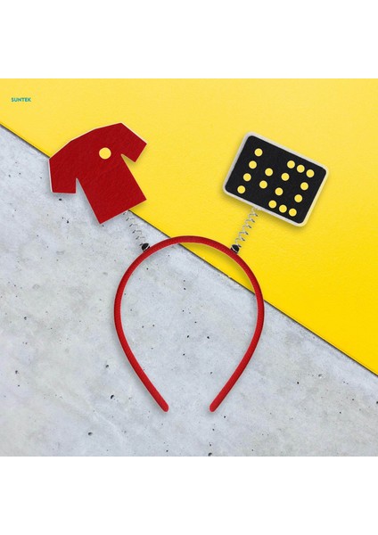 Futbol Bandı Hairband Spor Yarışması Headdress Dekorasyon Futbol Partisi Saç Çember Festival Saç Aksesuarı Fotoğraf Prop, Üniformalar (Yurt Dışından)