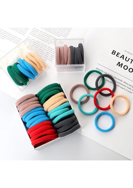 20-200 Adet/takım Kauçuk Saç Bandı Hairbands Saç Aksesuarları Elastik Gerilebilir Scrunchies Kadın Kız Için At Kuyruğu Tutucu Şapkalar (Yurt Dışından)