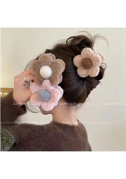 Saç Aksesuarları Yeni Sevimli Peluş Sıkma Çiçek Saç Tokası Geri Kaşık Tava Saç Sıkma Yüksek Dereceli Kadın Aksesuarları (Yurt Dışından) fiyatları