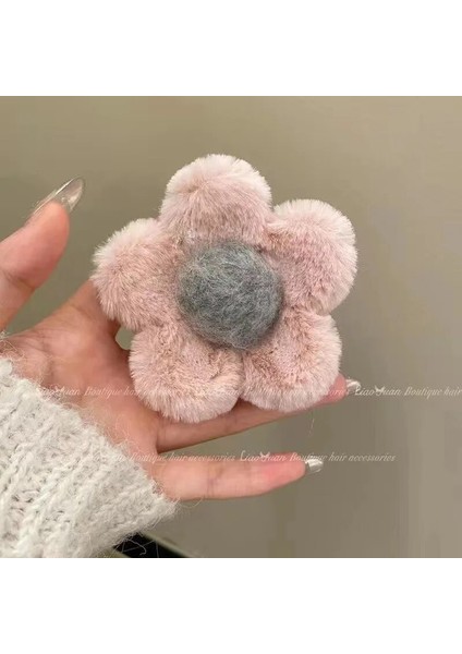 Saç Aksesuarları Yeni Sevimli Peluş Sıkma Çiçek Saç Tokası Geri Kaşık Tava Saç Sıkma Yüksek Dereceli Kadın Aksesuarları (Yurt Dışından) indirimleri