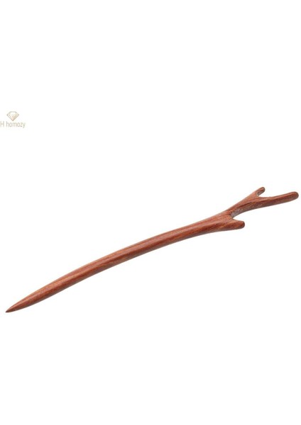 2x Boynuz Saç Çubukları El Yapımı Firkete Pin Aksesuarı-Kırmızı (Yurt Dışından)