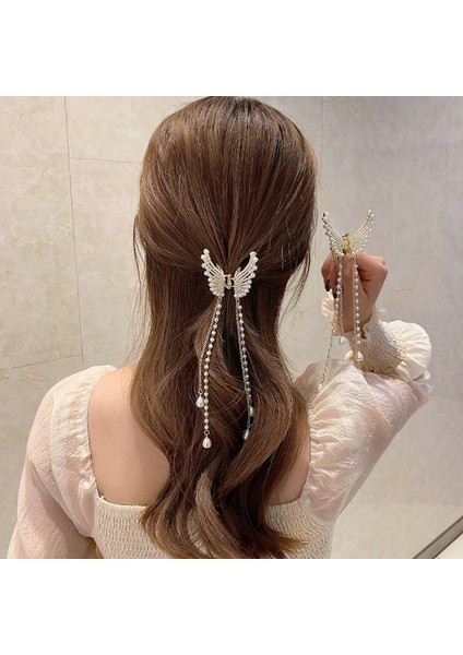 Kelebek Inci Püskül Firkete Kore Basit Yan Klip Liu Haibian Klip (Yurt Dışından) fiyatları