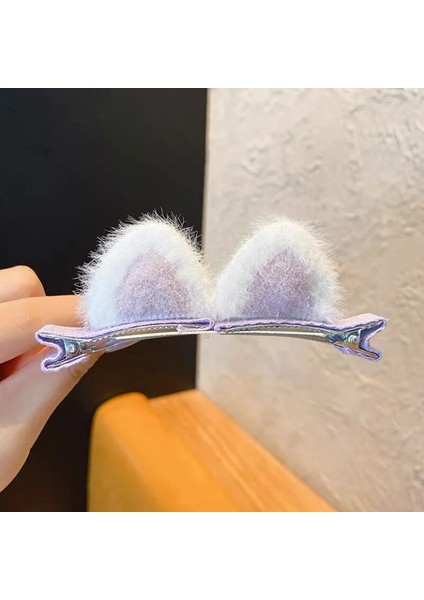 Adet/takım Yeni Sevimli Katı Tavşan Kulaklar Saç Klipleri Bebek Kızlar Için El Yapımı Kawaii Firkete Tokalarım Şapkalar Çocuklar Saç Aksesuarları (Yurt Dışından) modelleri