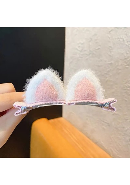 Adet/takım Yeni Sevimli Katı Tavşan Kulaklar Saç Klipleri Bebek Kızlar Için El Yapımı Kawaii Firkete Tokalarım Şapkalar Çocuklar Saç Aksesuarları (Yurt Dışından) indirimleri