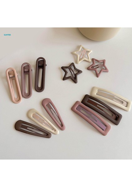 Parça Metal Saç Tokalarım Renkli Saç Aksesuarları Tokalar Hediye Mat Zarif Çıtçıtlı Saç Klipleri Parti Yıldönümü Günlük, Yıldız Su Damlası (Yurt Dışından) fiyatları