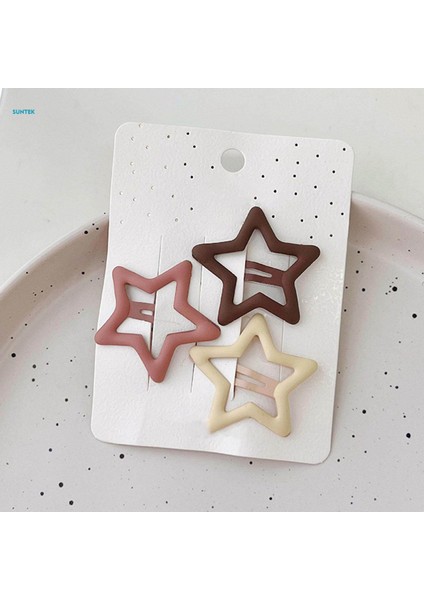 Parça Metal Saç Tokalarım Renkli Saç Aksesuarları Tokalar Hediye Mat Zarif Çıtçıtlı Saç Klipleri Parti Yıldönümü Günlük, Yıldız Su Damlası (Yurt Dışından) modelleri