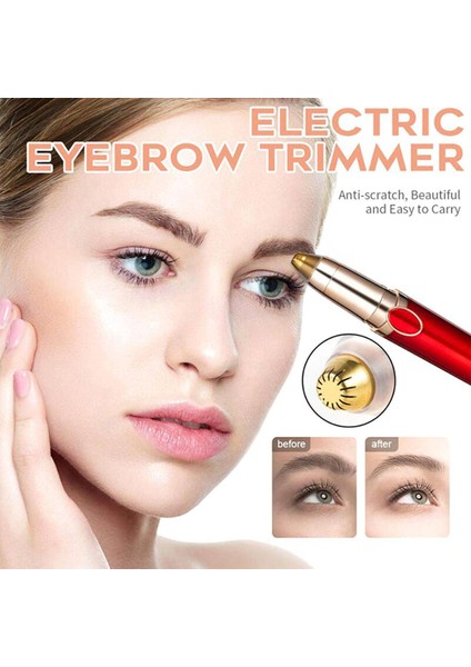 Elektrikli Kaş Düzeltici USB Şarj Edilebilir Göz Kaş Epilatör Kadın Mini Yumuşak Şekillendirici Tıraş Makinesi Ağrısız Jilet Yüz Saç Çıkarıcı (Yurt Dışından)