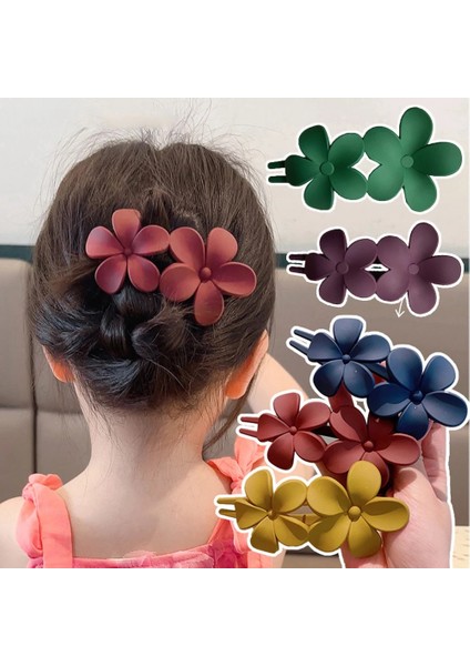 Buzlu Çiçek Büyük Saç Tokası Kız Tokalar Kadın Şapkalar At Kuyruğu Akrilik Ördek Gagası Klipler Büyük Boy Saç Pençeleri Tokalarım (Yurt Dışından)