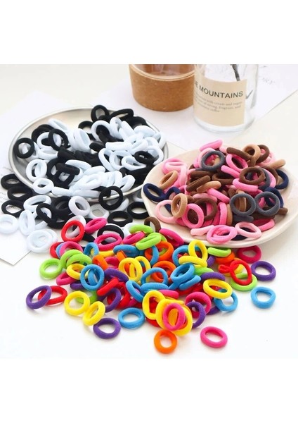 50/100 Adet Çocuk Küçük Saç Bantları Bebek Kız Bantlar Renkli Çocuk Elastik Saç Kravat Naylon Scrunchie Saç Halat Saç Aksesuarları (Yurt Dışından)