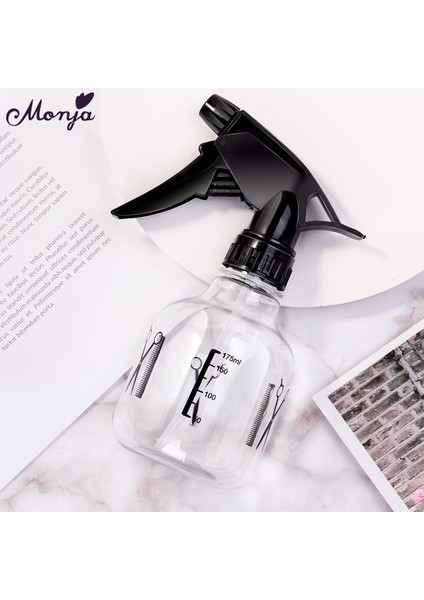 Monja 175 ml Şeffaf Kuaförlük Püskürtücü Yağ Kafa Salon Berber Sprey Şişesi Plastik Saklama Kutusu Çiçek Sulama Kovası Saç Güzellik Aracı (Yurt Dışından) fiyatları