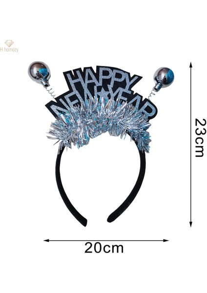 2023 Yeni Yılınız Kutlu Olsun Kafa Bandı Şapkalar Saç Aksesuarı Saç Bantları Çocuklar Için Glitter Dekoratif Unisex Saç Çember Tatil Yetişkinler Festival Doğum Günü, Arjantin (Yurt Dışından) fiyatları
