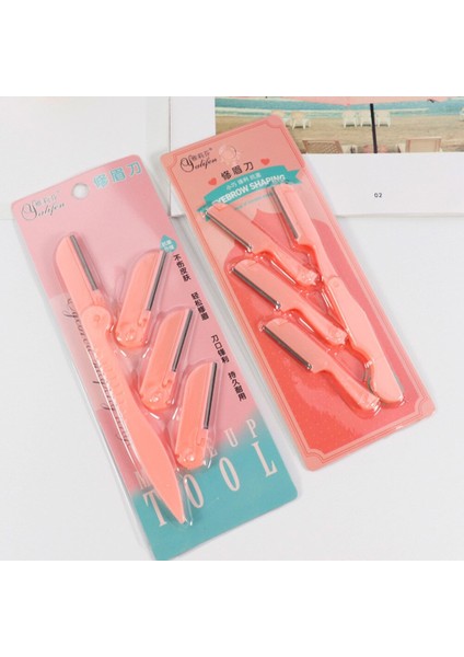 Adet/takım Kaş Şekillendirici Pembe Yüz Kaş Düzeltici Kadın Bakım Tıraş Makinesi Şekillendirme Güvenli Jilet Yüz Saç Çıkarıcı Makas (Yurt Dışından) fiyatları