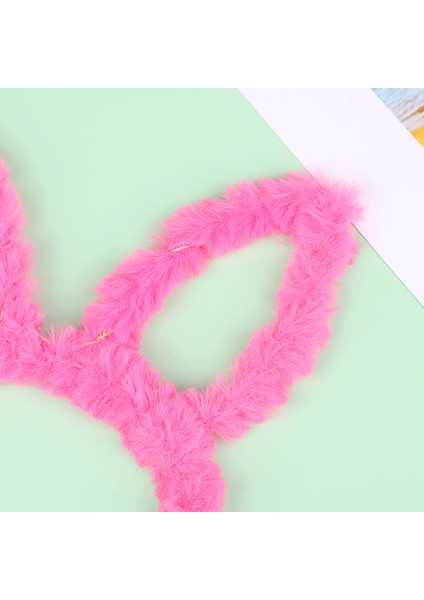 Çocuklar Parti Dekorasyonu Için 10 LED Işıklı Aydınlık Peluş Tavşan Kulakları Şapkalar (Yurt Dışından) modelleri