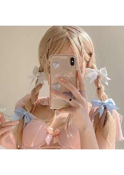 Kızlar Için Zarif Saten Fiyonk Saç Tokaları Kawii Tokalarım Sevimli Saç Aksesuarları Şerit Kadın Tokalar Toka (Yurt Dışından) fırsatları