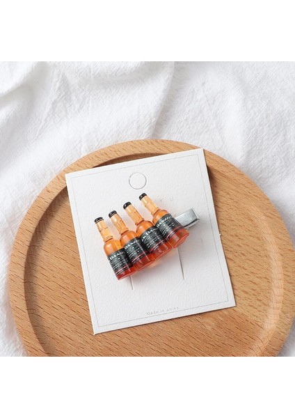 Karikatür Tatlı Içecek Şişesi Saç Tokası Kızlar Sevimli Komik Saç Bantları Saç Aksesuarları Kola Likör Bottlehairpin Headdress (Yurt Dışından) indirimleri