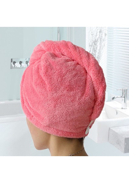 Kadın Hızlı Kuruyan Saç Havlu Kapakları Peluş Saç Çabuk Kuruyan Havlu Şapka Çok Kalın Saç Wrap 3 Dakikada Kurur (Yurt Dışından) fiyatları