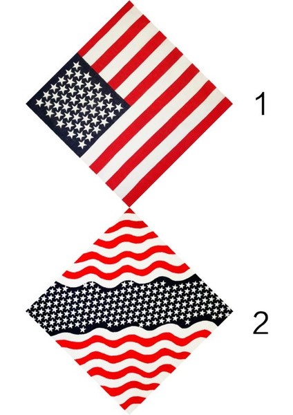 50X50 cm Unisex Pamuk Spor Cep Kare Eşarp Amerikan Bayrağı Çizgili Yıldız Baskı Kafa Bandı Bandana Hip-Hop Bileklik Saç Wrap (Yurt Dışından) fiyatları