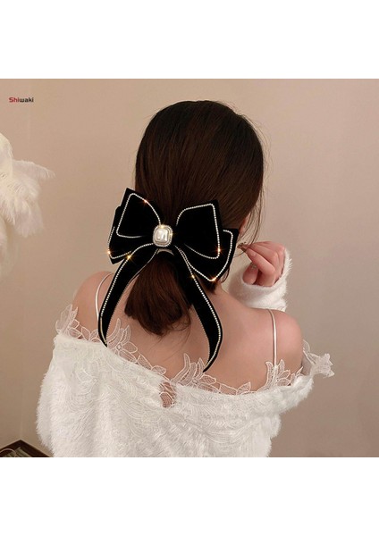 Fiyonk Firkete Yapay Elmas Dekorasyon Vintage Için Düğün Uzun Kuyruk Doğum Günü Siyah (Yurt Dışından) fiyatları