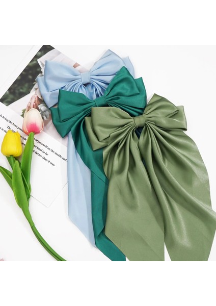 Büyük Boy Sevimli Saç Şerit Klip Yaylar Tokalarım Kravatlar Doku Saten Firkete Aksesuarları Kızlar Için Ilmek Saç Tokası Peri (Yurt Dışından) fırsatları