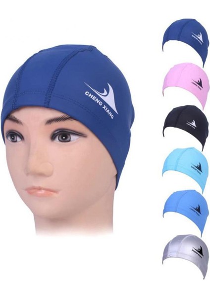 Bayrak Yüzme Kap Erkekler Kadınlar Yetişkinler Elastik Naylon Uzun Saç Banyo Yüzme Havuzu Şapka Banyo Kap Natacion Badmuts Dalış Şapkası (Yurt Dışından)