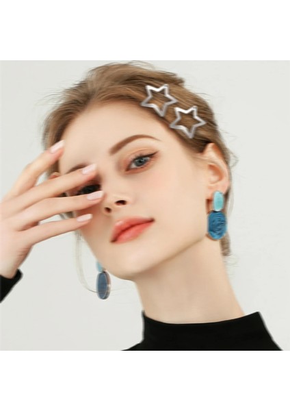 2/10/20 Adet Y2K Altın Gümüş Yıldız Saç Klipleri Kadınlar Için Yıldız Tokalarım Metal Baskı Tokalar Kızlar Şapkalar Kore Saç Aksesuarları (Yurt Dışından) fiyatları