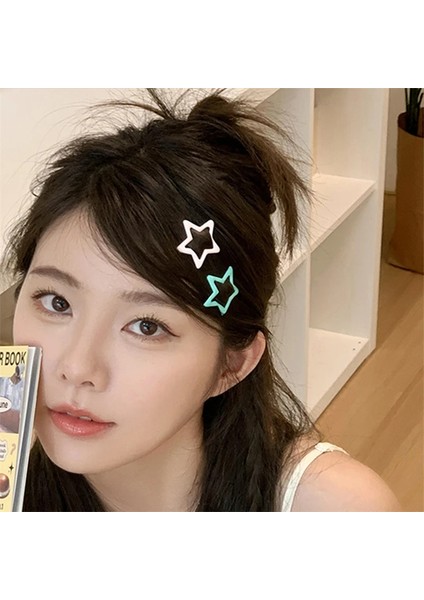 10 Adet Renkli Yıldız Bb Saç Klipleri Y2K Kadın Grils Sevimli Metal Yıldız Firkete Yan Tokalarım Saç Kavrama Şapkalar Saç Aksesuarları Yeni (Yurt Dışından) modelleri