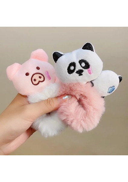 Yeni Kadın Kızlar Sevimli Karikatür Hayvan Saç Bantları Panda Kurbağa Peluş Elastik Lastik Bantlar Şapkalar Çocuklar Saç Aksesuarları Süsler (Yurt Dışından) fiyatları
