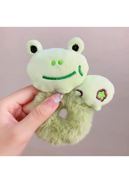 Yeni Kadın Kızlar Sevimli Karikatür Hayvan Saç Bantları Panda Kurbağa Peluş Elastik Lastik Bantlar Şapkalar Çocuklar Saç Aksesuarları Süsler (Yurt Dışından) indirimleri