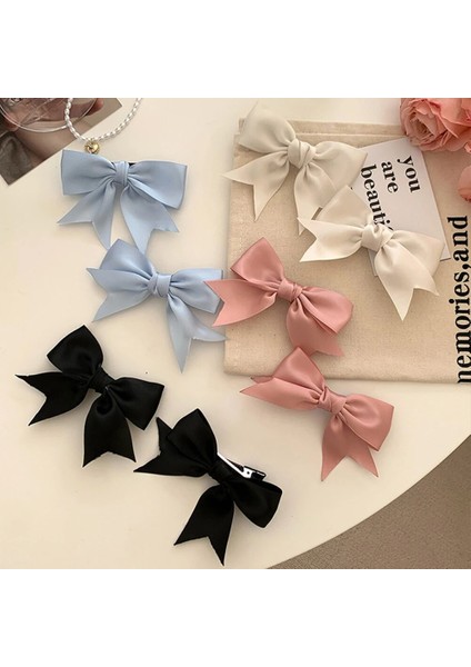 2/4 Adet Saten Yay Saç Klipleri Jk Kızlar Için Kawii Tokalarım Sevimli Saç Aksesuarları Çocuklar Siyah Beyaz Kurdele Kadın Tokalar Toka (Yurt Dışından) indirimleri