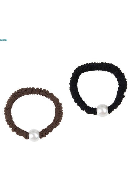 Inci Başlıklı Pratik Saç Aksesuarları Dış Mekan Kadınlar Için Şık Yumuşak Elastik Saç Bantları Kahverengi (Yurt Dışından) fırsatları