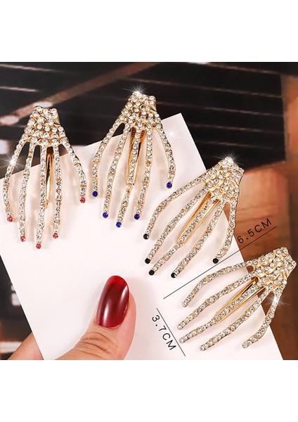 1 Adet Punk Tarzı Kafatası Pençe El Kemik Saç Klipleri Alaşım Tokalar Kafa Bandı Tokalarım (Yurt Dışından)