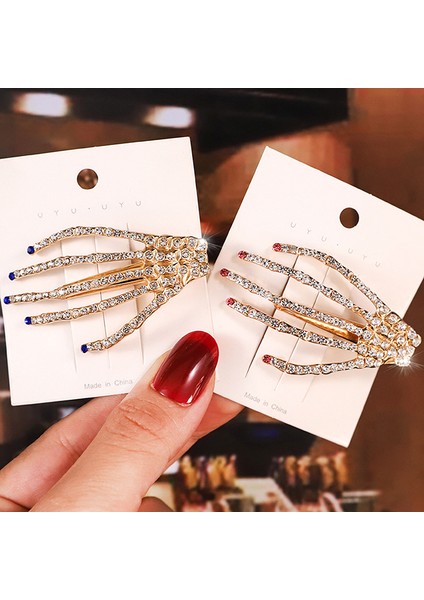 1 Adet Punk Tarzı Kafatası Pençe El Kemik Saç Klipleri Alaşım Tokalar Kafa Bandı Tokalarım (Yurt Dışından) fiyatları