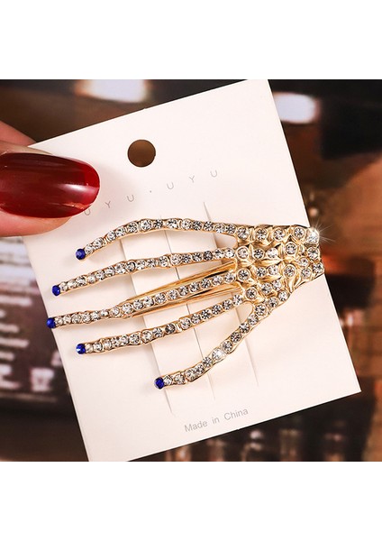 1 Adet Punk Tarzı Kafatası Pençe El Kemik Saç Klipleri Alaşım Tokalar Kafa Bandı Tokalarım (Yurt Dışından) modelleri